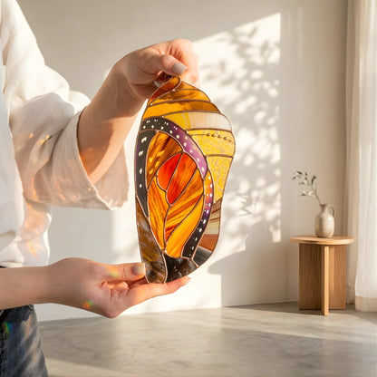 Monarch Crysalis · Stained Glass Suncatcher