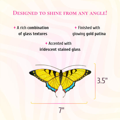 Swallowtail Butterfly · Stained Glass Suncatcher