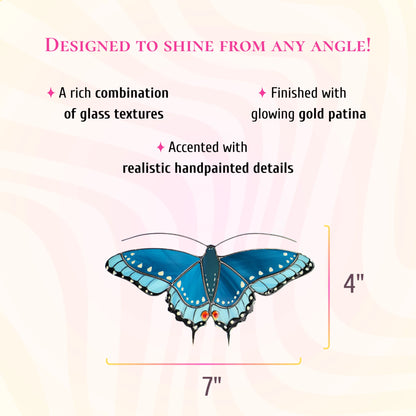 Black Swallowtail Butterfly · Stained Glass Suncatcher