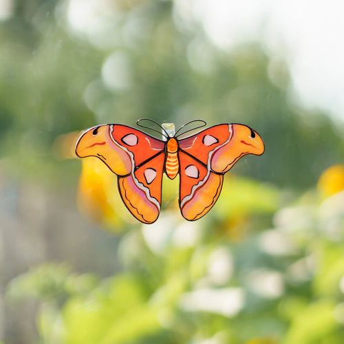 Atlas Moth · Stained Glass Suncatcher
