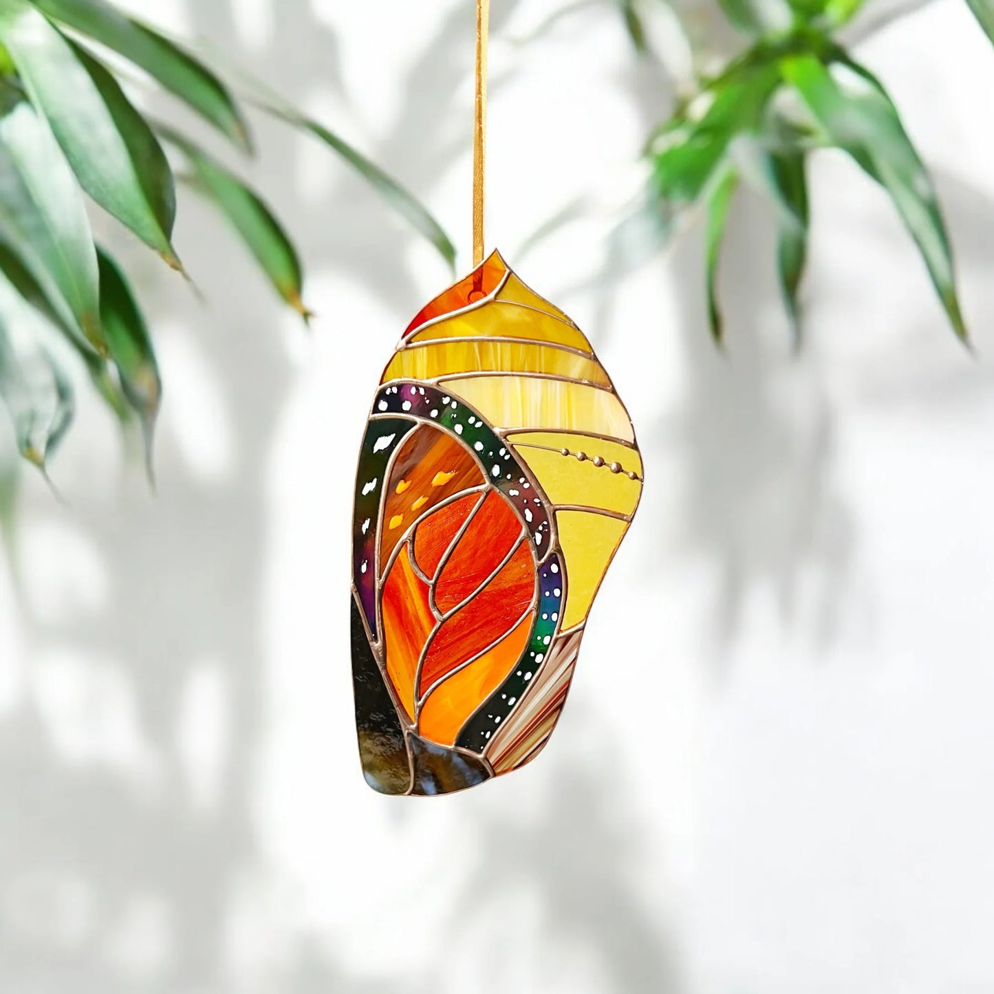 Monarch Crysalis · Stained Glass Suncatcher