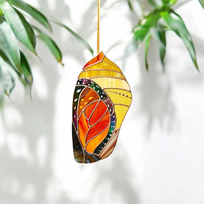 Monarch Crysalis · Stained Glass Suncatcher