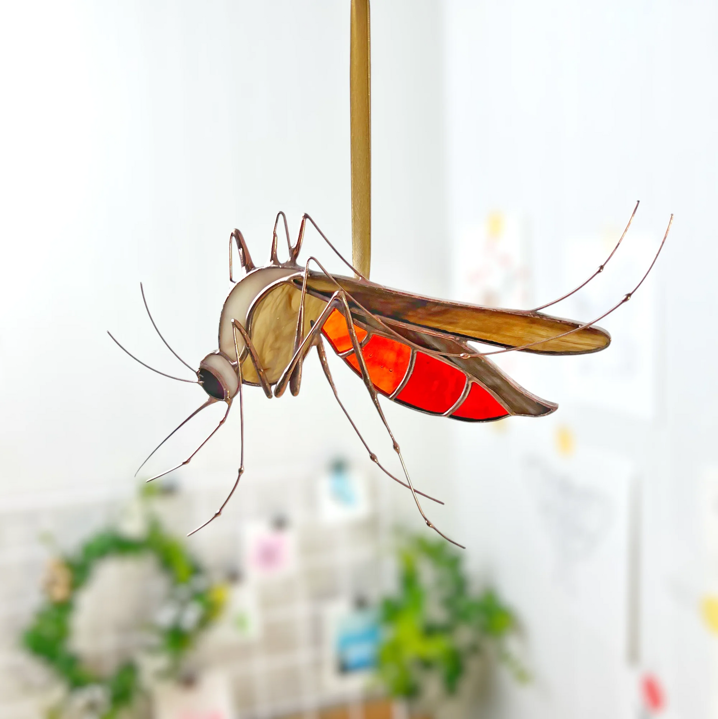 Realistic Mosquito ·  Stained Glass Suncatcher