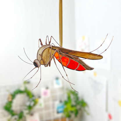 Realistic Mosquito ·  Stained Glass Suncatcher